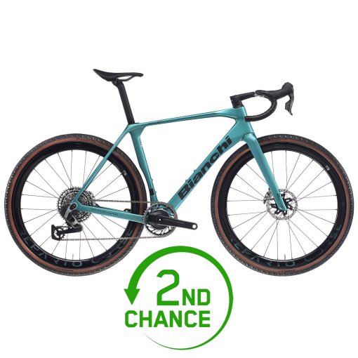 Produktbild von Bianchi IMPULSO RC - Red AXS - Carbon Gravel Bike - 2026 - celeste metallic / graphite / CK16 - B-Ware