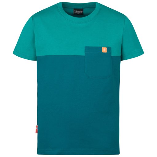 Foto de Trollkids Camiseta Niño - Bergen - Deep Lagoon/Sea Green