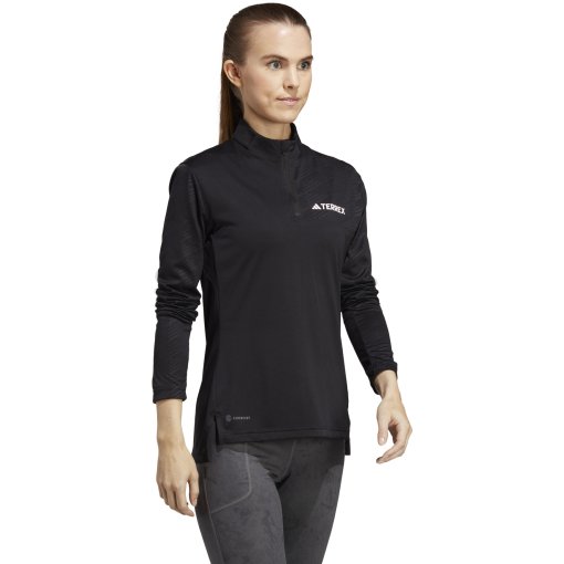 Produktbild von adidas TERREX Multi Half-Zip Langarmshirt Damen - schwarz HM4016