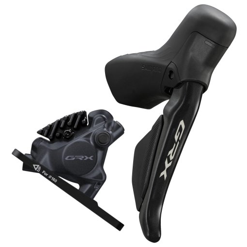 Kuva tuotteesta Shimano GRX ST-RX715 / BR-RX410 Levyjarru - STI | Di2 | Flat Mount | J-Kit - 12-vaihteinen | oikea (R) | edessä (F)