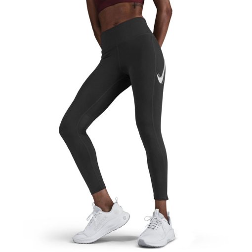 Produktbild von Nike Fast Dri-Fast Mid Rise 7/8 Tights Damen - schwarz HV8555-010