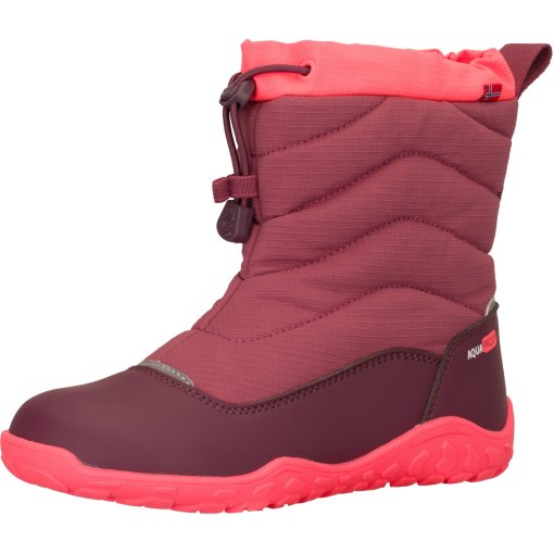 Produktbild von Trollkids Rosfjord Barefoot Winter Wanderschuhe Kinder - Frozen Berry/Deep Ruby/Pink Salmon