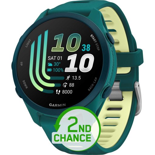 Produktbild von Garmin Forerunner 170 Music GPS Laufuhr - Teal Green/Zitrone - B-Ware