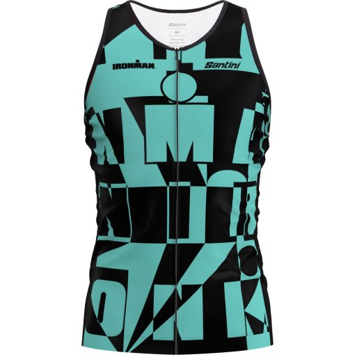 Immagine prodotto da Santini Canotta da Triathlon Uomo - Enigma IRONMAN 4I6300ENIGM - acqua AC