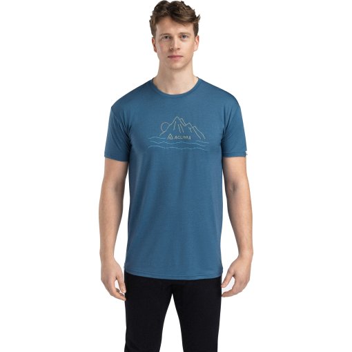 Photo produit de Aclima Lightwool Sunset T-shirt pour hommes - blue fusion
