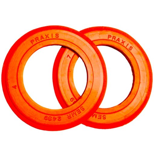 Immagine prodotto da Praxis Works Shimano Conversion / BSA Bottom Bracket Dust Cover Kit - orange