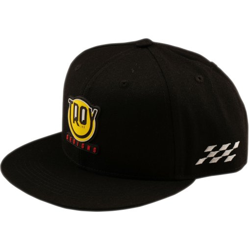 Produktbild von Troy Lee Designs Flat Bill Snapback Cap - Happy Dayz Black