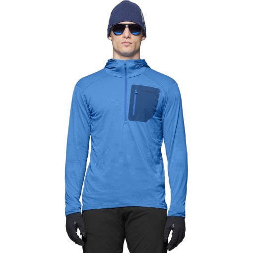 Foto de Norrona Sudadera con Capucha Hombre - falketind warm1 Hood - Brilliant Blue/Dark Blue