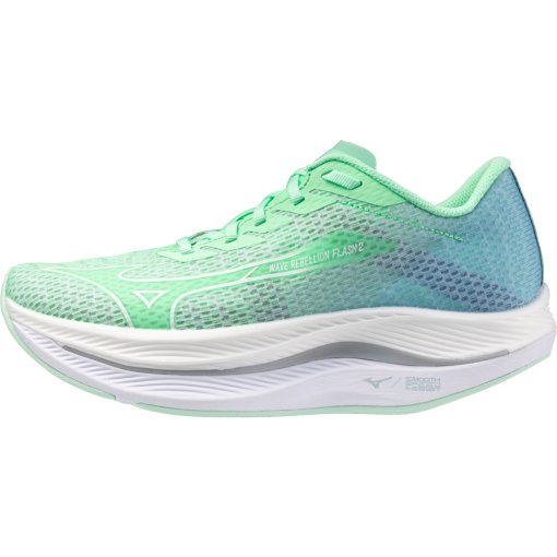 Immagine prodotto da Mizuno Scarpe Running Donna - Wave Rebellion Flash 2 - Neo Mint/White/Ether