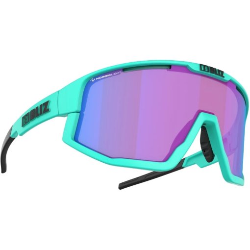 Immagine prodotto da Bliz Fusion Nano Optics | Nordic Light - Glasses - Matt Turquoise / Begonia - Violet w Blue Multi