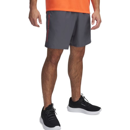 Foto de Under Armour Pantalón Corto Hombre - UA Tech™ Woven Wordmark - Castlerock/Fire