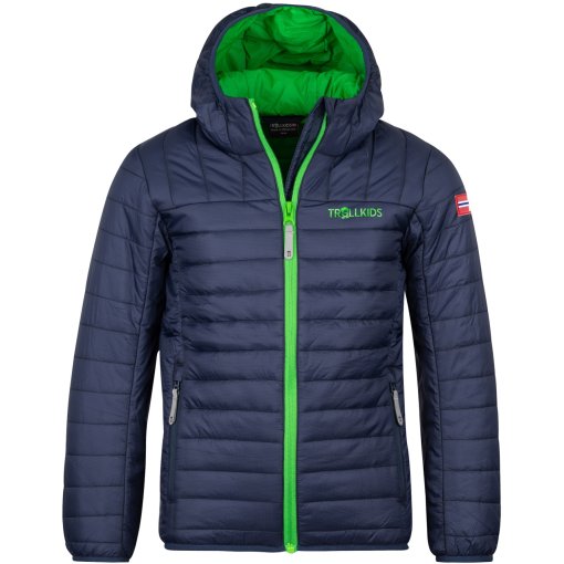 Slika izdelka Trollkids Eikefjord Jakna za otroke - navy/bright green