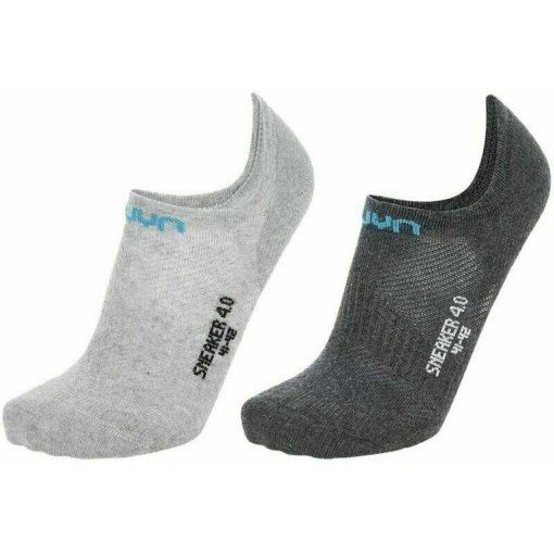 Foto de UYN Calcetines Sneaker Unisex - Sneaker 4.0 - Pack de 2 Pares - EU 35-36 - anthracite mel/light grey mel