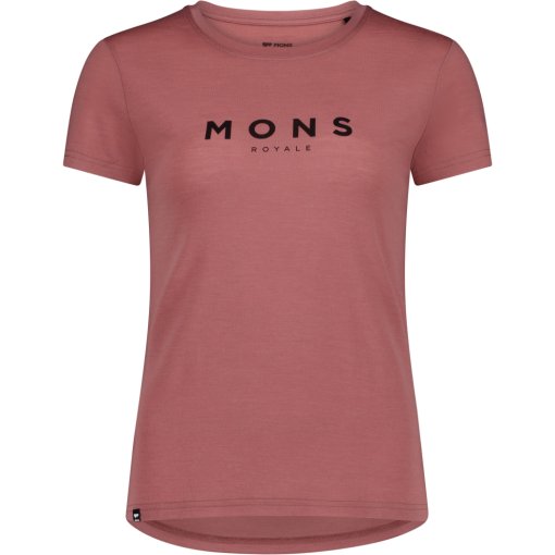 Photo produit de Mons Royale T-Shirt Femme - Icon Merino Classic - canyon rose