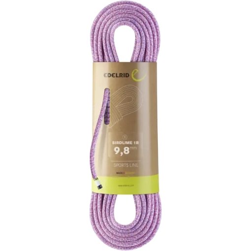 Photo produit de Edelrid Corde Escalade - Birdlime 1R 9,8 mm - 60 m - pink-royal