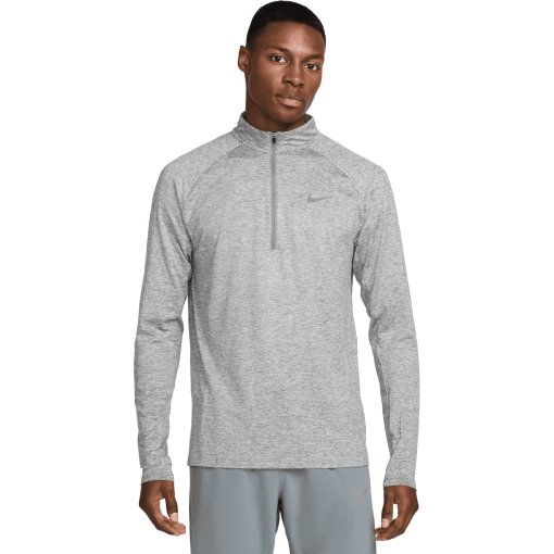 Foto de Nike Camiseta Manga Larga Hombre - Dri-FIT Stride 1/2-Zip - smoke grey/heather/reflective silver HV2180-084