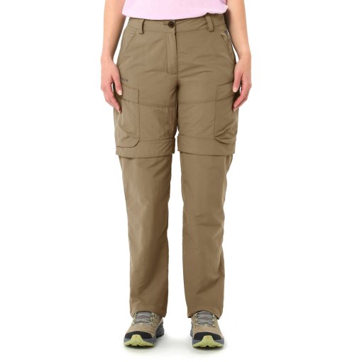 Productfoto van Vaude Neyland Cargo Zip-off Broek Dames - oat