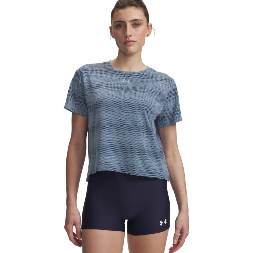 Foto de Under Armour UA Velociti Camiseta de manga corta para mujer - Blue Wind/Reflective