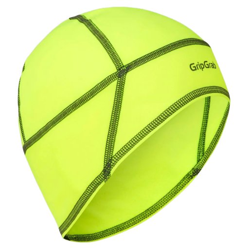 Zdjęcie: GripGrab Thermo Hi-Vis Czapka pod kask - Yellow Hi-Vis