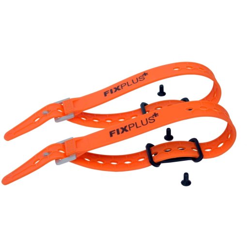 Foto de FixPlus Anclaje de la Correa 2 piezas, incl. 2x Strap Orange 46cm - negro/naranja