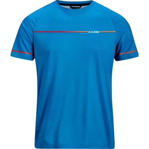 Image de CUBE TEAMLINE Tech Maillot manches courtes pour hommes - topas blue