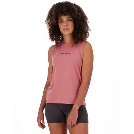 Photo produit de Mons Royale Débardeur Femme - Icon Merino - canyon rose