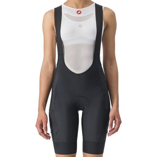 Productfoto van Castelli Unlimited Cargo Dames Fietsshorts met Bretels - zwart 010