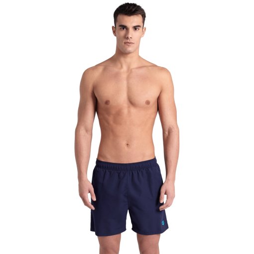 Foto de arena Fundamentals R Boxer Pantalones cortos de playa para hombre - Navy/Turquoise