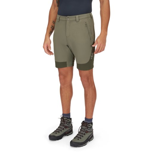 Foto de Rab Pantalones Cortos Hombre - Torque Mountain - light khaki/army