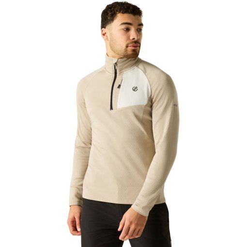 Picture of Dare 2b Venture 1/2 Zip Stretch Midlayer Men - ZES White Pepper/Almond Milk