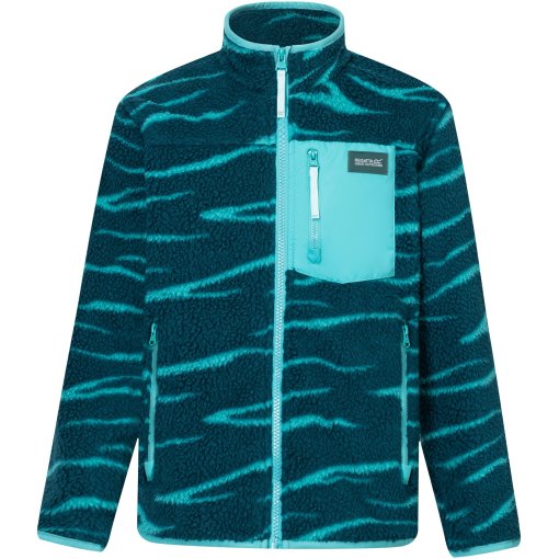 Picture of Regatta Frankie Warm II Fleece Jacket Kids - Mediterranea Zebra 0WM