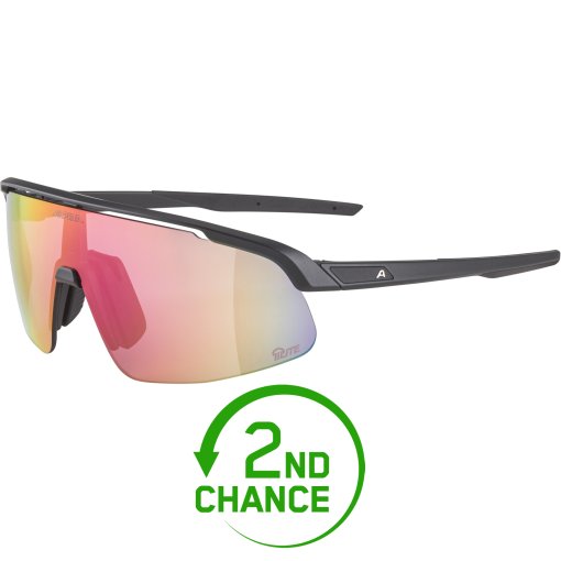Produktbild von Alpina Turbo Pro S Q-Lite Brille - black-metallic matt/mirror pink - B-Ware