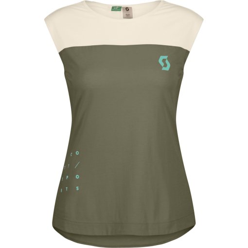 Photo produit de SCOTT Débardeur Femme - Trail Vertic DRI - hay green/cotton white