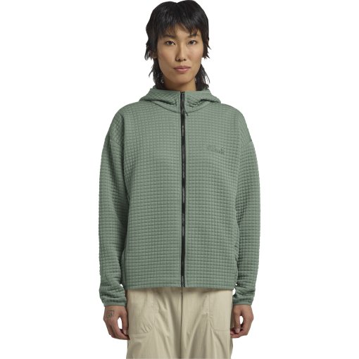 Image de Jack Wolfskin Mogari Full Zip Veste à capuche pour femmes - green zinnia