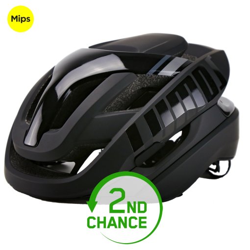 Produktbild von Lumos Ultra Fly Pro MIPS Helm + Firefly Helmlicht - Shadow Black - B-Ware