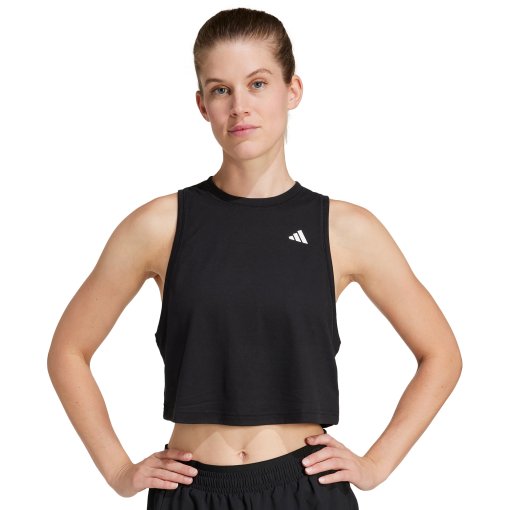 Produktbild von adidas Train Essentials Boxy Workout Tank Top Damen - schwarz JF1025