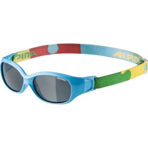 Foto de Alpina Sports Flexxy Gafas Niño - cyan-puzzle/CERAMIC black