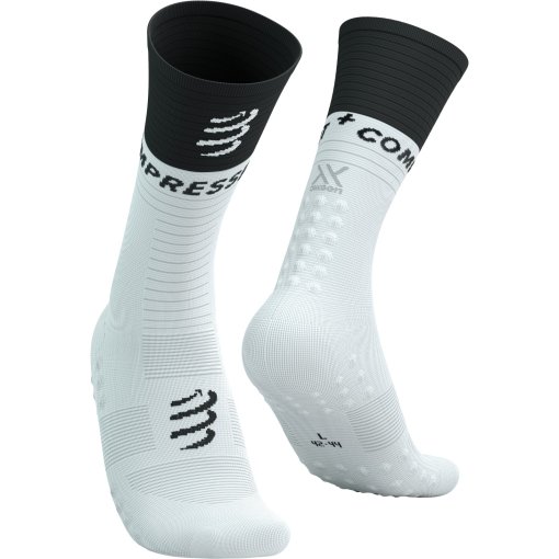 Produktbild von Compressport Mid Kompressionssocken v2.0 - weiß/schwarz
