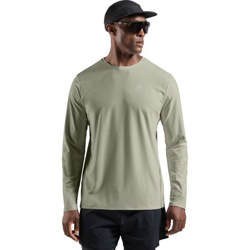 Foto de Odlo Camiseta de Manga Larga Running Hombre - Zeroweight Chill-Tec 2.0 - shadow