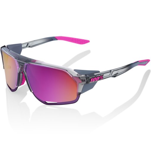 Kuva tuotteesta 100% Norvik Silmälasit - Tokyo Nights / Translucent Grey - Purple Multilayer Mirror | Clear