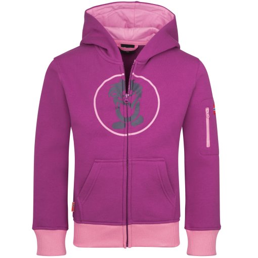Productfoto van Trollkids Sortland Jas met Capuchon Kinderen - Fresh Berry/Candy Pink