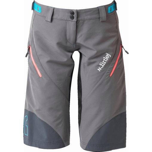 Foto de Dirtlej Pantalones Cortos MTB Mujer - Trailscout Half &amp; Half - gris/peach