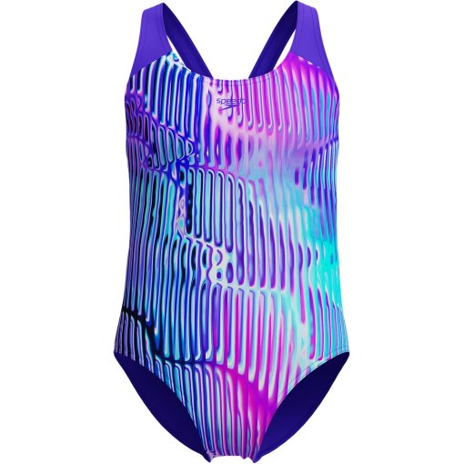 Produktbild von Speedo Digital Allover Splashback Badeanzug Mädchen - indigo glow