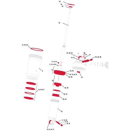 Foto de RockShox Service Kit Complete for Monarch RT3 / RT / R - 11.4115.113.010
