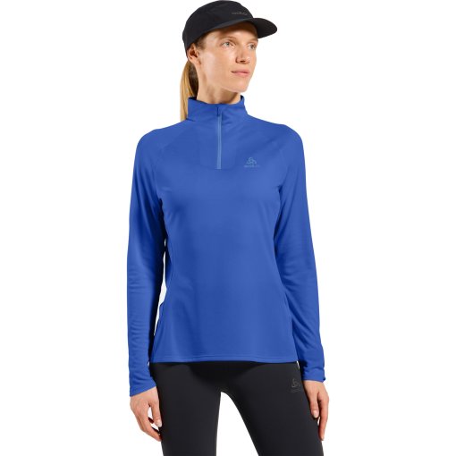 Picture of Odlo Essentials Half-Zip Running Mid Layer Women - dazzling blue