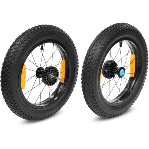 Foto de CUBE Fat Wheels Rear para Remolque Bici Niños Double - negro