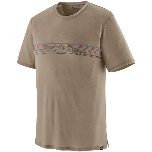 Foto de Patagonia Camiseta Hombre - Capilene Cool Merino Graphic - Strata Stripe: Seabird Grey