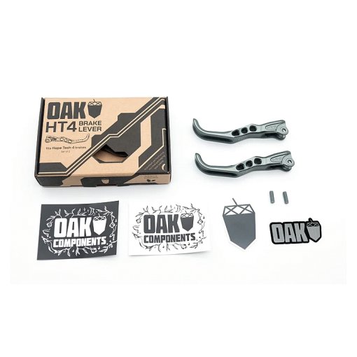 Image of OAK Components Brake Lever Blade for Hope Tech 4 | 2 Pieces - lunargrey
