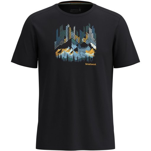 Foto de SmartWool Camiseta de Manga Corta Unisex - Vital Peaks Active Graphic - 001 negro