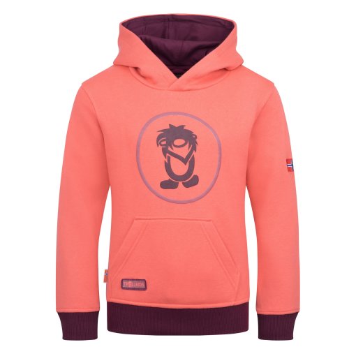 Slika izdelka Trollkids Troll Jopa s kapuco za otroke - Pink Salmon/Deep Ruby